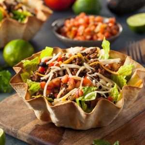 Taco Salad Tortilla Bowl